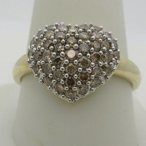 14K Gold 1.50 ctw Natural Chocolate Diamond Ring